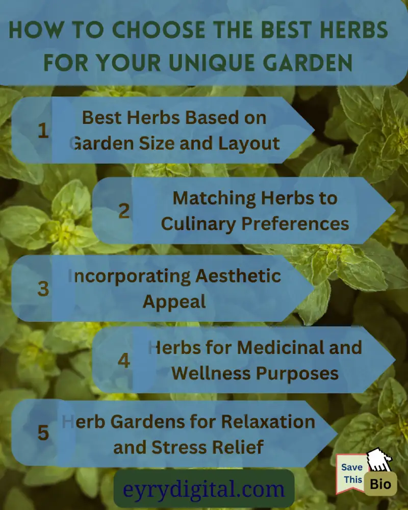 How to Choose the Best Herbs for Your Unique Garden