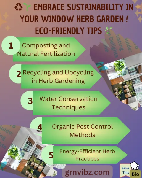 Embrace Sustainability in Your Window Herb Garden! Eco-Friendly Tips